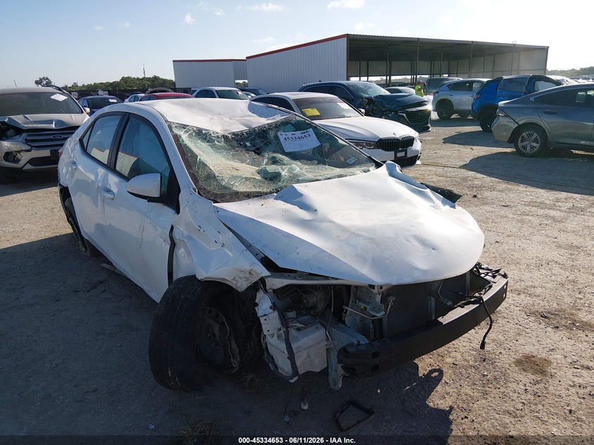 2019 Toyota Corolla VIN 5YFBURHE4KP885247 IAAI salvage auction — ROLLOVER, Salvage (Texas), sold $25 on 2026-07-28 (photo 1)