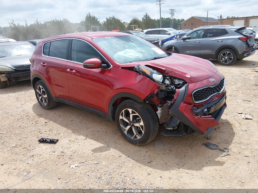 2021 Kia Sportage VIN KNDPM3AC9M7857508 IAAI salvage auction — FRONT END, Salvage (North Carolina), sold $2,750 on 2026-07-27 (photo 1)