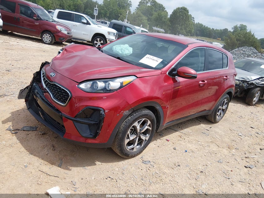 2021 Kia Sportage VIN KNDPM3AC9M7857508 IAAI salvage auction — FRONT END, Salvage (North Carolina), sold $2,750 on 2026-07-27 (photo 2)
