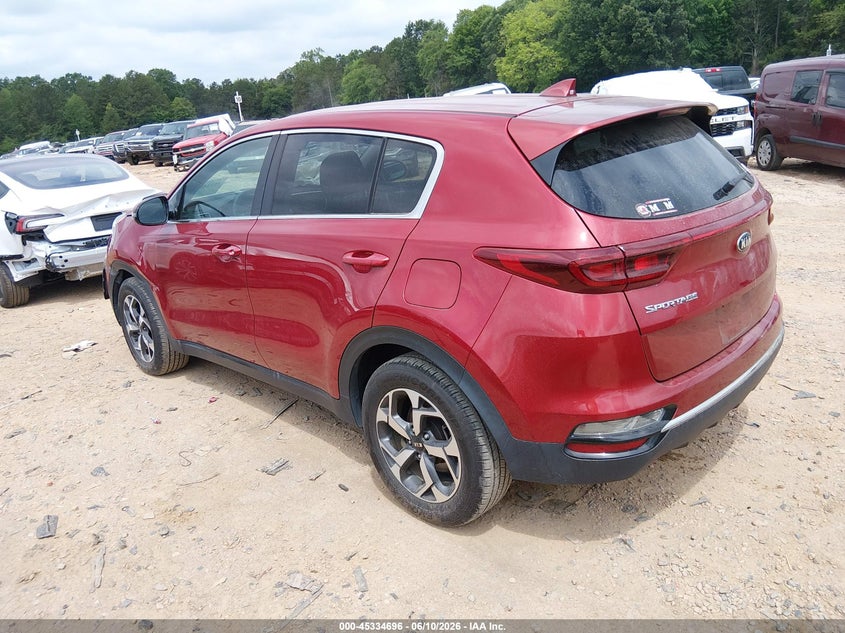 2021 Kia Sportage VIN KNDPM3AC9M7857508 IAAI salvage auction — FRONT END, Salvage (North Carolina), sold $2,750 on 2026-07-27 (photo 3)