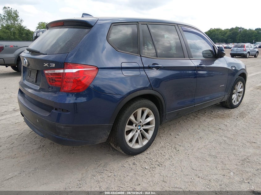 2013 BMW X3 VIN 5UXWX9C54D0D05770 IAAI salvage auction — NORMAL WEAR, Clear (New Jersey), sold $550 on 2026-07-07 (photo 4)