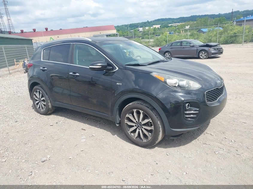 2018 Kia Sportage VIN KNDPNCAC7J7420695 IAAI salvage auction — LEFT REAR, Salvage (Pennsylvania), sold $3,350 on 2026-07-28 (photo 1)