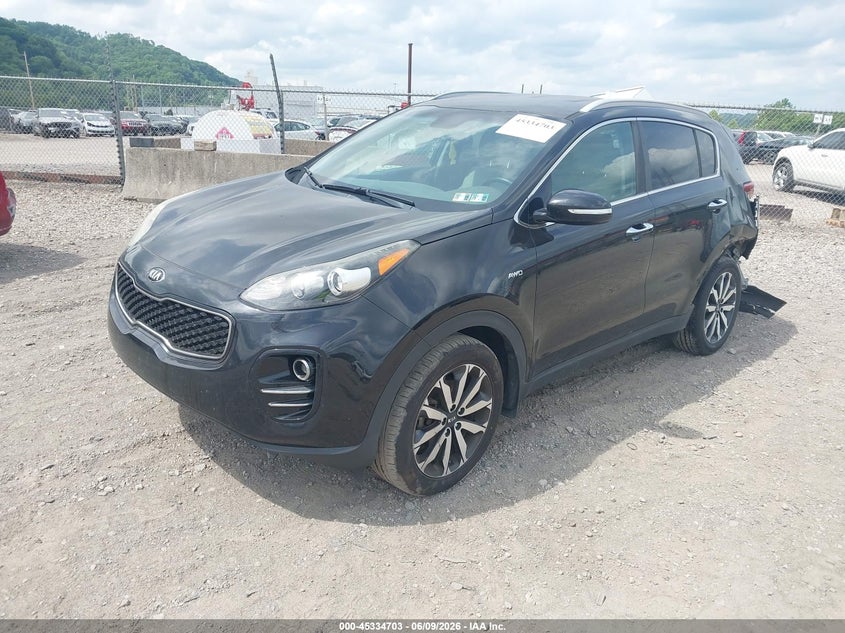 2018 Kia Sportage VIN KNDPNCAC7J7420695 IAAI salvage auction — LEFT REAR, Salvage (Pennsylvania), sold $3,350 on 2026-07-28 (photo 2)