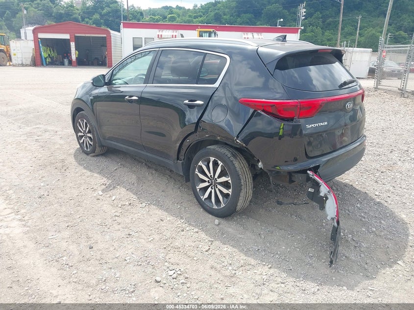 2018 Kia Sportage VIN KNDPNCAC7J7420695 IAAI salvage auction — LEFT REAR, Salvage (Pennsylvania), sold $3,350 on 2026-07-28 (photo 3)