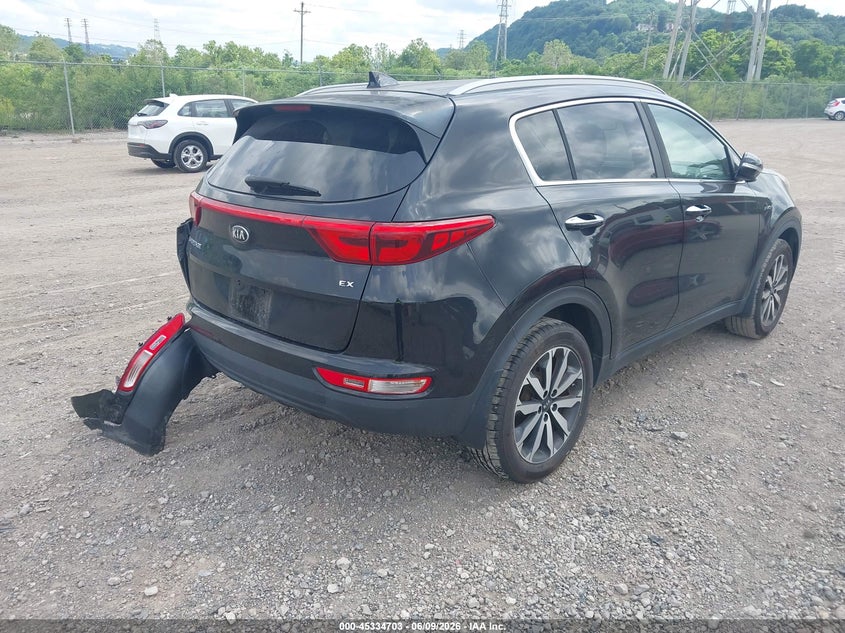 2018 Kia Sportage VIN KNDPNCAC7J7420695 IAAI salvage auction — LEFT REAR, Salvage (Pennsylvania), sold $3,350 on 2026-07-28 (photo 4)
