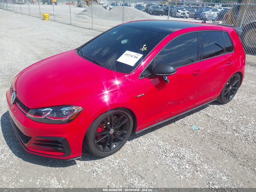 2020 Volkswagen Golf gti VIN 3VW6T7AU7LM014567 IAAI salvage auction — HAIL, Salvage Title, sold $12,250 on 2026-09-01 (photo 2)