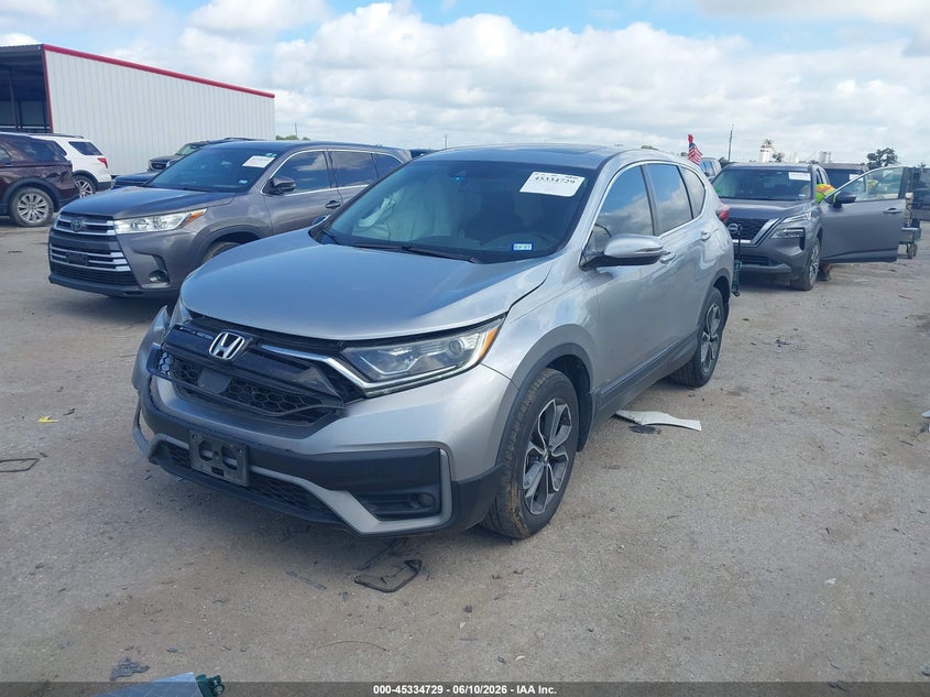 2020 Honda Cr-v VIN 7FARW1H87LE023193 IAAI salvage auction — RIGHT FRONT, Salvage Title, sold $4,650 on 2026-07-28 (photo 2)