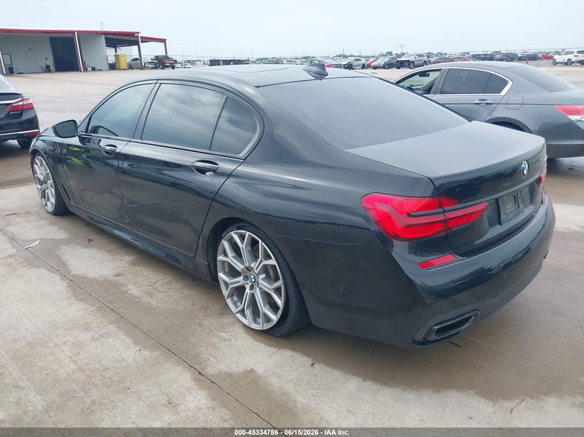 2019 BMW 7er VIN WBA7F0C56KGM24861 IAAI salvage auction — LEFT FRONT, Salvage Title, sold $11,850 on 2026-08-21 (photo 3)