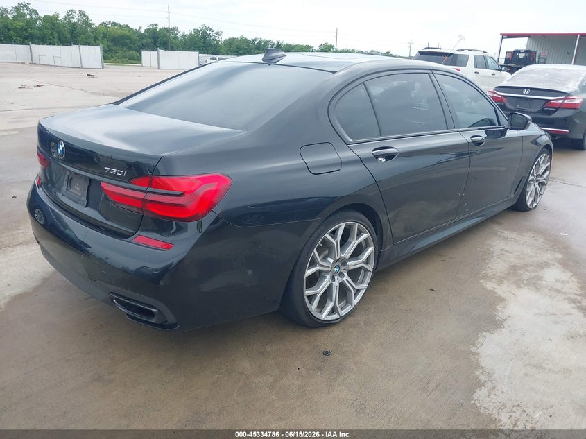 2019 BMW 7er VIN WBA7F0C56KGM24861 IAAI salvage auction — LEFT FRONT, Salvage Title, sold $11,850 on 2026-08-21 (photo 4)