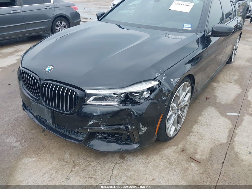 2019 BMW 7er VIN WBA7F0C56KGM24861 IAAI salvage auction — LEFT FRONT, Salvage Title, sold $11,850 on 2026-08-21 (photo 6)
