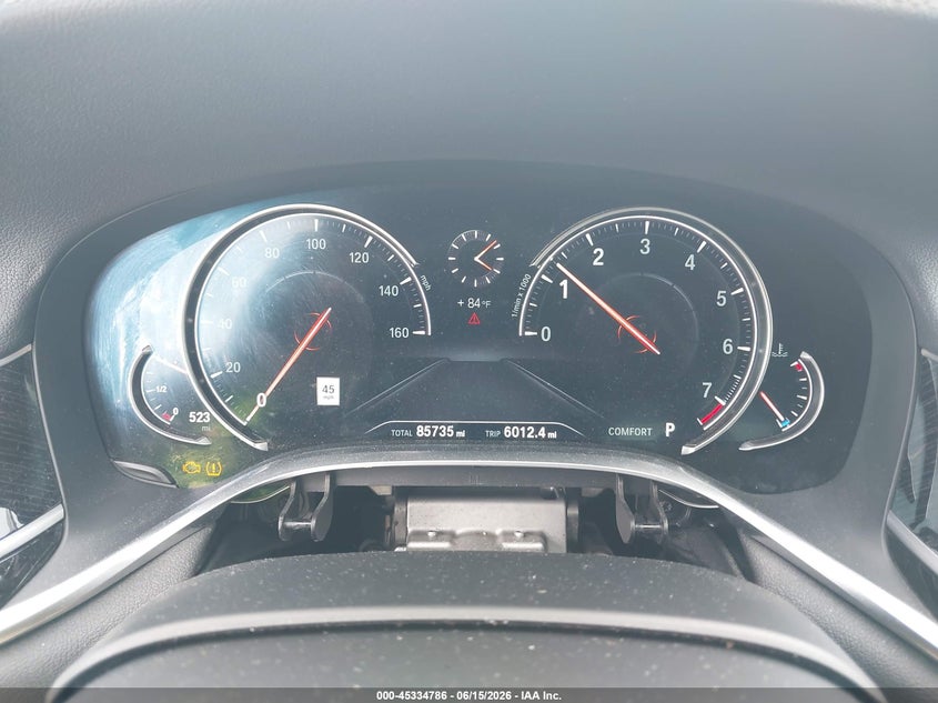 2019 BMW 7er VIN WBA7F0C56KGM24861 IAAI salvage auction — LEFT FRONT, Salvage Title, sold $11,850 on 2026-08-21 (photo 7)