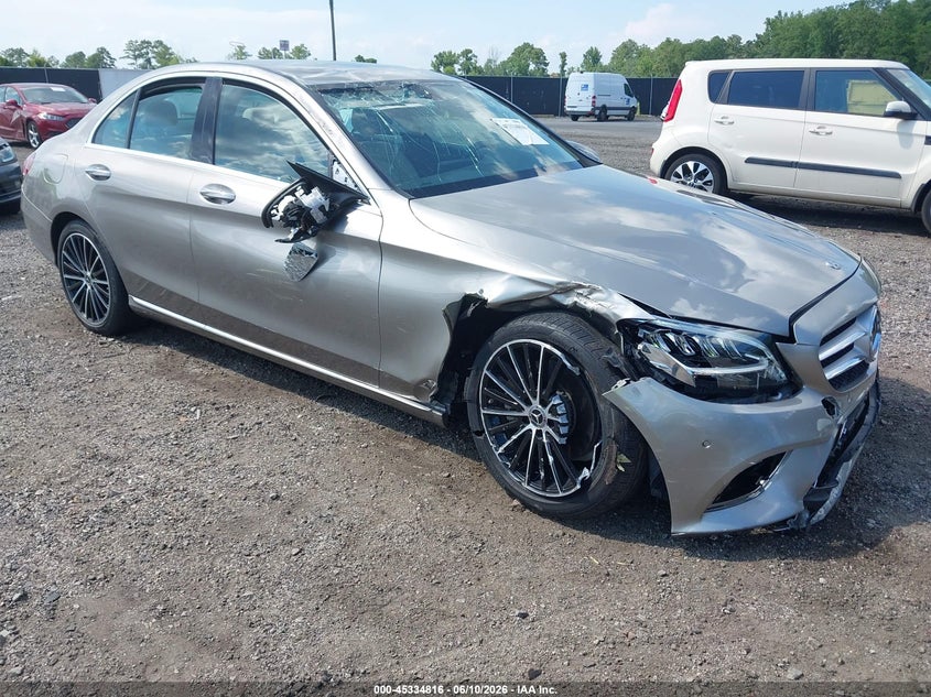 2020 Mercedes-benz C-klasse VIN W1KWF8DB1LR574986 IAAI salvage auction — FRONT & REAR, Salvage (South Carolina), sold $525 on 2026-07-29 (photo 1)