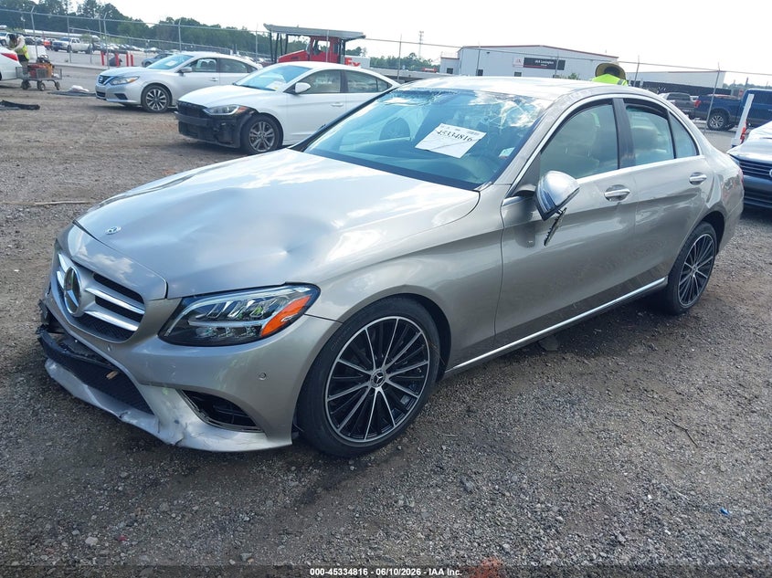 2020 Mercedes-benz C-klasse VIN W1KWF8DB1LR574986 IAAI salvage auction — FRONT & REAR, Salvage (South Carolina), sold $525 on 2026-07-29 (photo 2)
