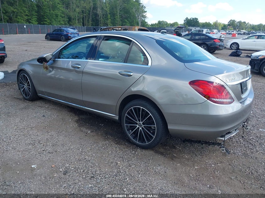2020 Mercedes-benz C-klasse VIN W1KWF8DB1LR574986 IAAI salvage auction — FRONT & REAR, Salvage (South Carolina), sold $525 on 2026-07-29 (photo 3)