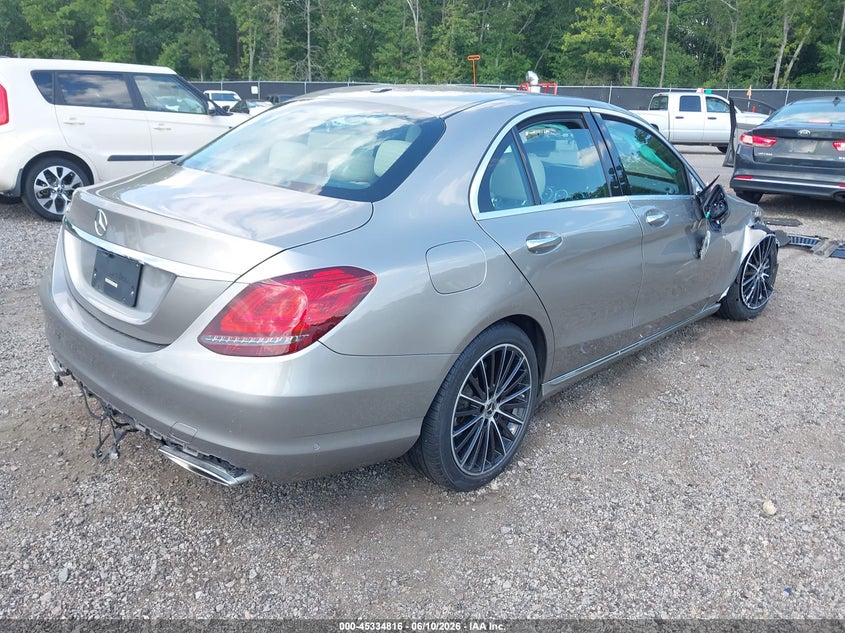 2020 Mercedes-benz C-klasse VIN W1KWF8DB1LR574986 IAAI salvage auction — FRONT & REAR, Salvage (South Carolina), sold $525 on 2026-07-29 (photo 4)