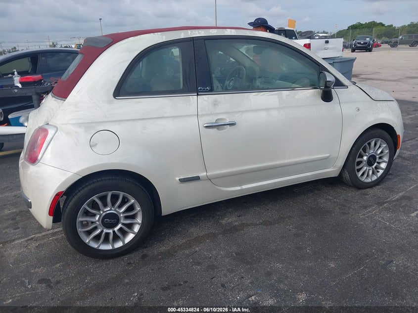 2013 Fiat 500 VIN 3C3CFFER4DT748446 IAAI salvage auction — LEFT FRONT, Rebuildable (Florida), sold $275 on 2026-07-09 (photo 4)