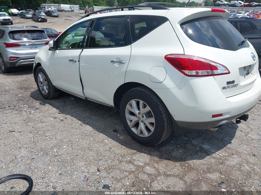2011 Nissan Murano VIN JN8AZ1MU8BW052350 IAAI salvage auction — LEFT FRONT, Salvage (Georgia), sold $550 on 2026-07-08 (photo 3)