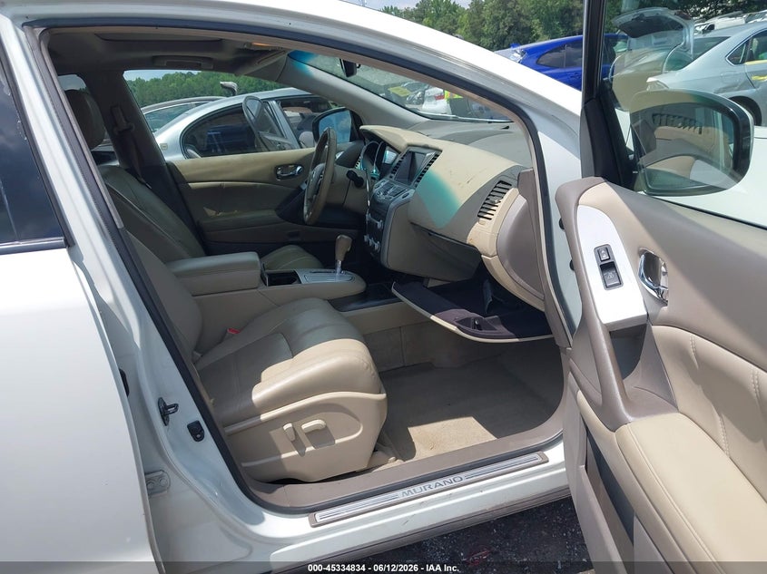 2011 Nissan Murano VIN JN8AZ1MU8BW052350 IAAI salvage auction — LEFT FRONT, Salvage (Georgia), sold $550 on 2026-07-08 (photo 5)