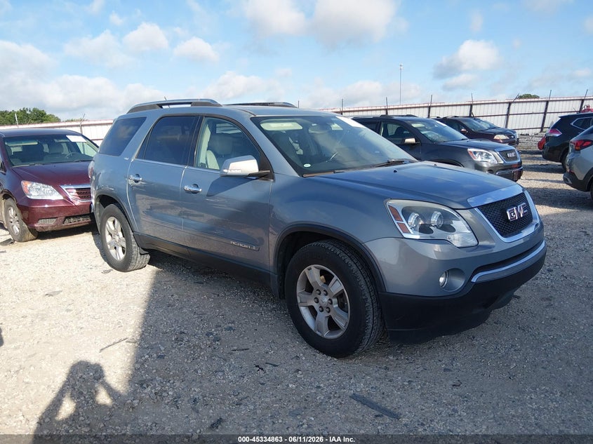 2008 Gmc Acadia VIN 1GKER33738J137921 IAAI salvage auction — LEFT SIDE, Clear (Arkansas), sold $1,125 on 2026-07-09 (photo 1)