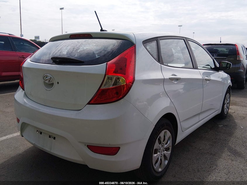 2016 Hyundai Accent VIN KMHCT5AE1GU262894 IAAI salvage auction — FRONT END, Salvage (New Jersey), sold $625 on 2026-07-27 (photo 4)