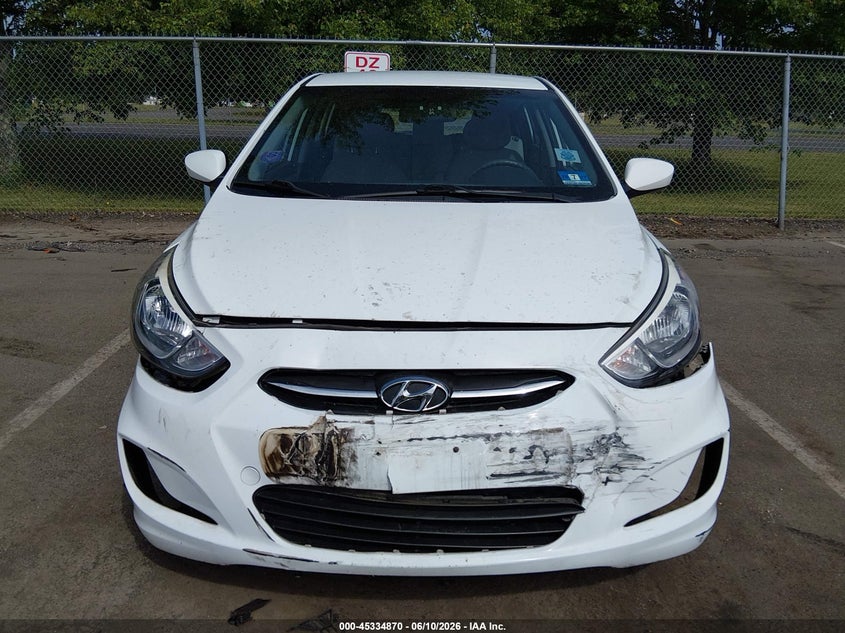 2016 Hyundai Accent VIN KMHCT5AE1GU262894 IAAI salvage auction — FRONT END, Salvage (New Jersey), sold $625 on 2026-07-27 (photo 6)