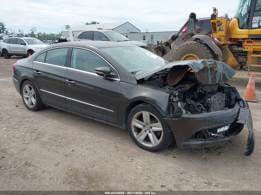 2014 Volkswagen Passat cc VIN WVWBN7AN5EE523991 IAAI salvage auction — FRONT END, Salvage Title, sold $300 on 2026-08-06 (photo 1)
