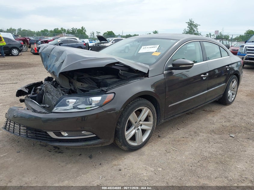 2014 Volkswagen Passat cc VIN WVWBN7AN5EE523991 IAAI salvage auction — FRONT END, Salvage Title, sold $300 on 2026-08-06 (photo 2)