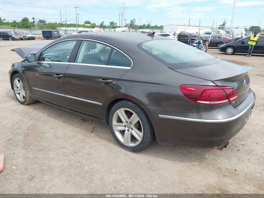 2014 Volkswagen Passat cc VIN WVWBN7AN5EE523991 IAAI salvage auction — FRONT END, Salvage Title, sold $300 on 2026-08-06 (photo 3)