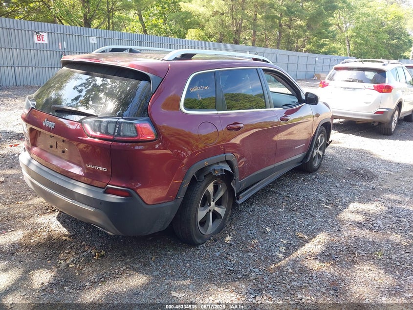 2019 Jeep Cherokee VIN 1C4PJMDXXKD409371 IAAI salvage auction — RIGHT SIDE, Salvage (New Jersey), sold $3,050 on 2026-08-20 (photo 4)
