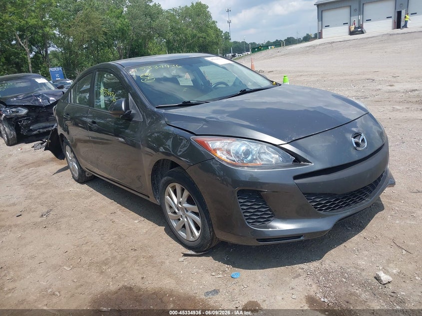 2012 Mazda 3 VIN JM1BL1V70C1700837 IAAI salvage auction — FRONT & REAR, Salvage Title, sold $450 on 2026-07-15 (photo 1)