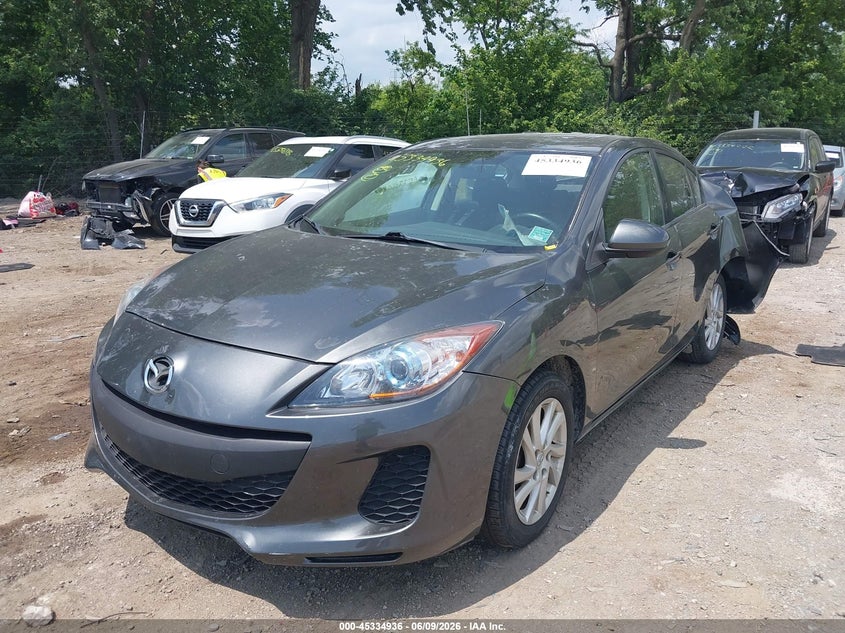 2012 Mazda 3 VIN JM1BL1V70C1700837 IAAI salvage auction — FRONT & REAR, Salvage Title, sold $450 on 2026-07-15 (photo 2)