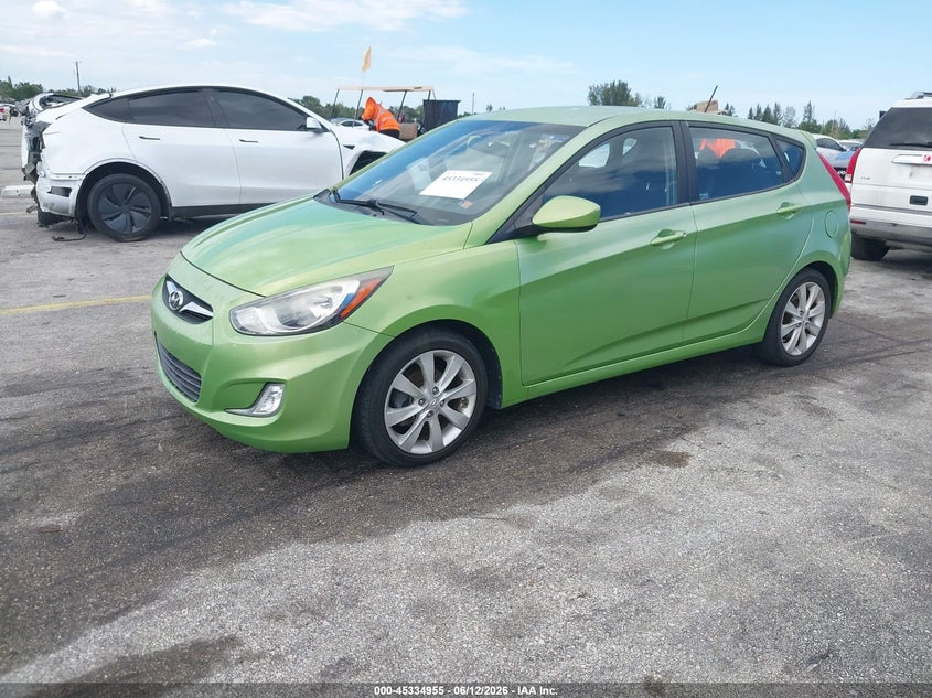 2012 Hyundai Accent VIN KMHCU5AE4CU042804 IAAI salvage auction — NORMAL WEAR, Clear (Florida), sold $475 on 2026-07-16 (photo 2)