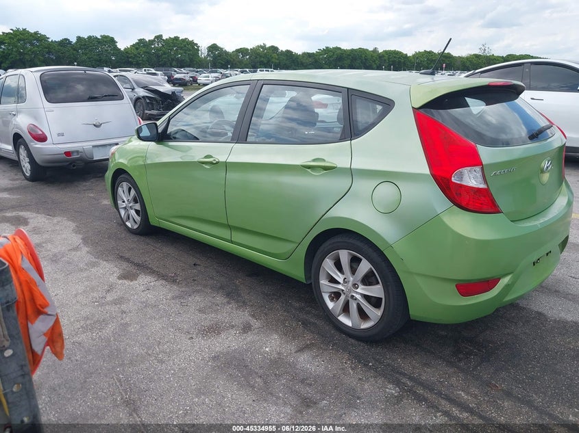 2012 Hyundai Accent VIN KMHCU5AE4CU042804 IAAI salvage auction — NORMAL WEAR, Clear (Florida), sold $475 on 2026-07-16 (photo 3)