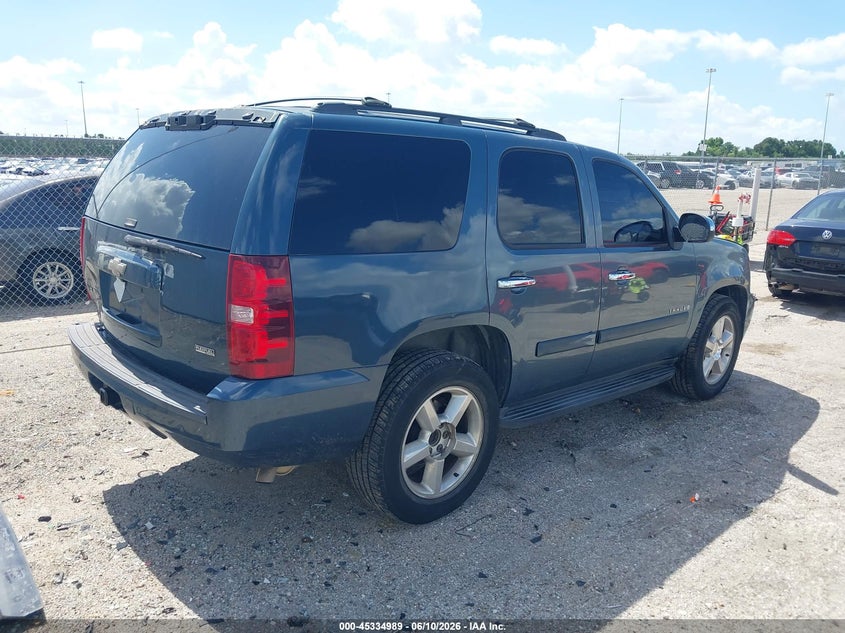 2008 Chevrolet Tahoe VIN 1GNFC13038R151982 IAAI salvage auction — LEFT REAR, Salvage (Texas), sold $1,925 on 2026-07-09 (photo 4)