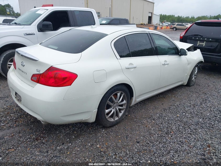 2008 Infiniti G35 VIN JNKBV61E18M221326 IAAI salvage auction — FRONT END, Salvage (Mississippi), sold $250 on 2026-07-31 (photo 4)