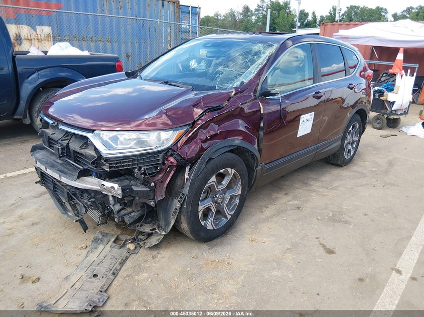 2018 Honda Cr-v VIN 7FARW1H83JE056642 IAAI salvage auction — FRONT END, Salvage (Mississippi), sold $3,350 on 2026-07-30 (photo 2)