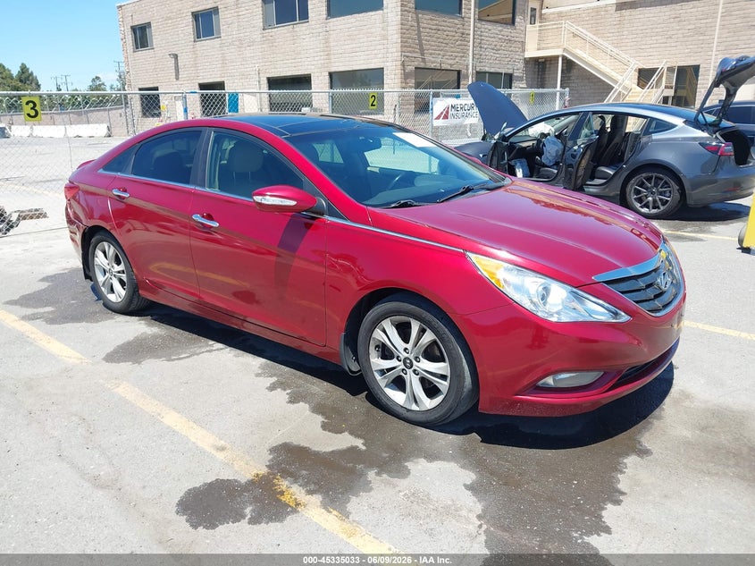 2013 Hyundai Sonata VIN 5NPEC4AC9DH605592 IAAI salvage auction — REAR END, Salvage (California), sold $750 on 2026-07-25 (photo 1)