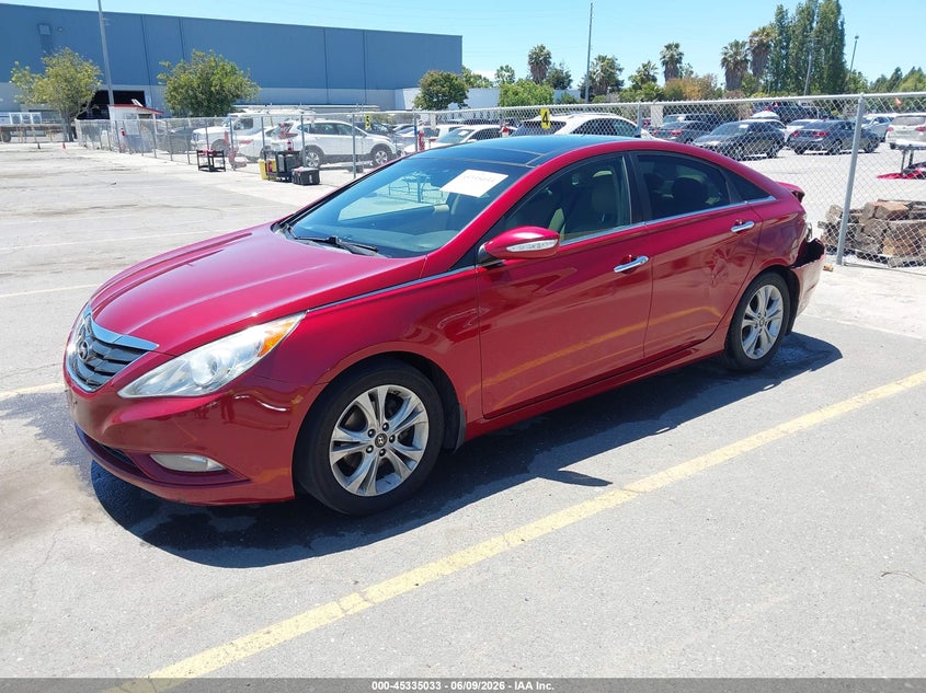 2013 Hyundai Sonata VIN 5NPEC4AC9DH605592 IAAI salvage auction — REAR END, Salvage (California), sold $750 on 2026-07-25 (photo 2)