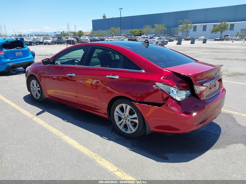 2013 Hyundai Sonata VIN 5NPEC4AC9DH605592 IAAI salvage auction — REAR END, Salvage (California), sold $750 on 2026-07-25 (photo 3)
