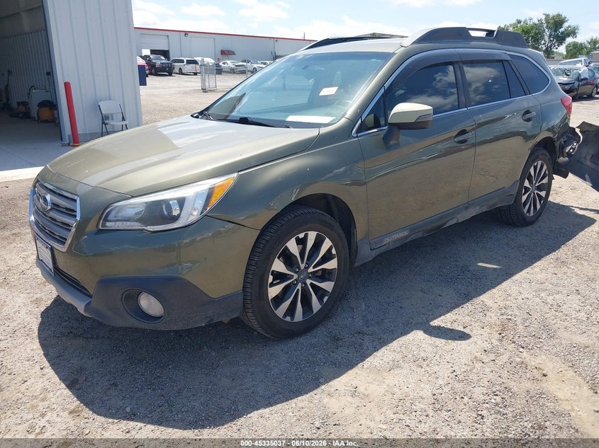 2015 Subaru Outback VIN 4S4BSBJC0F3213296 IAAI salvage auction — REAR END, Clear (Oklahoma), sold $2,650 on 2026-07-31 (photo 2)