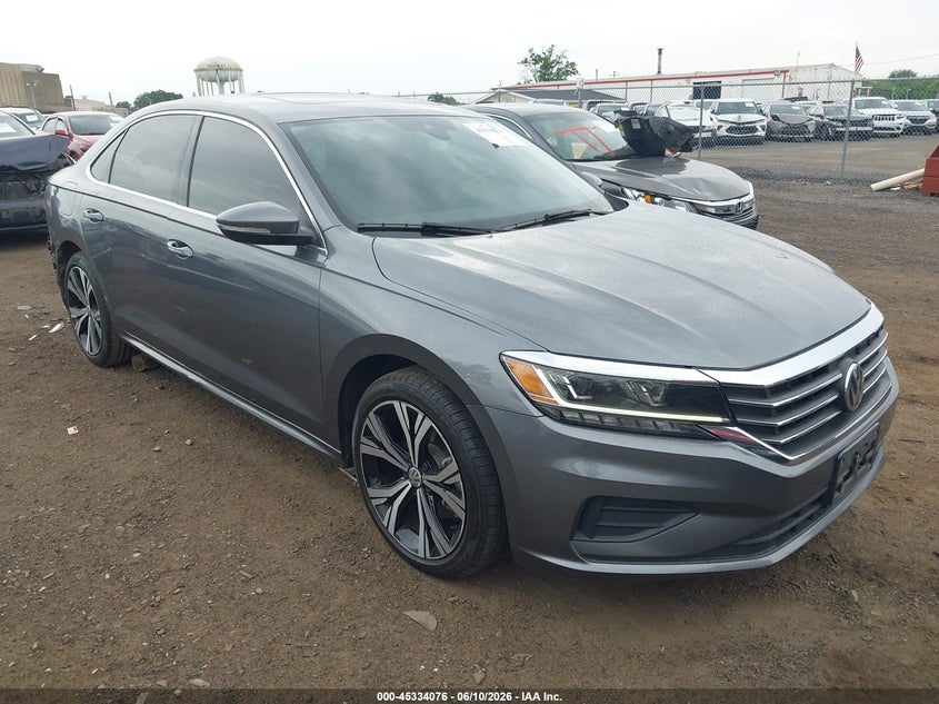 2021 Volkswagen Passat VIN 1VWSA7A37MC015636 IAAI salvage auction — FRONT END, Salvage (New Jersey), sold $25 on 2026-07-29 (photo 1)