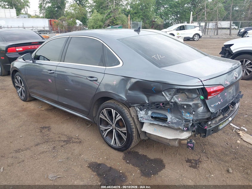 2021 Volkswagen Passat VIN 1VWSA7A37MC015636 IAAI salvage auction — FRONT END, Salvage (New Jersey), sold $25 on 2026-07-29 (photo 3)