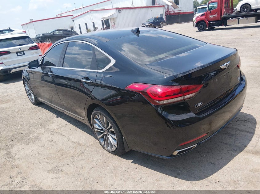 2017 Genesis G80 VIN KMHGN4JE5HU210255 IAAI salvage auction — FRONT END, Salvage Title, sold $3,125 on 2026-07-24 (photo 3)
