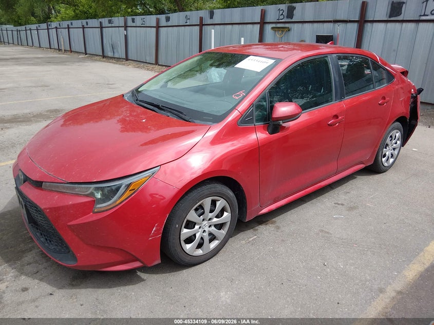 2020 Toyota Corolla VIN 5YFEPRAEXLP145248 IAAI salvage auction — REAR END, Salvage (Utah), sold $4,250 on 2026-07-16 (photo 2)