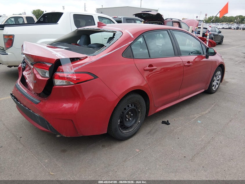 2020 Toyota Corolla VIN 5YFEPRAEXLP145248 IAAI salvage auction — REAR END, Salvage (Utah), sold $4,250 on 2026-07-16 (photo 4)