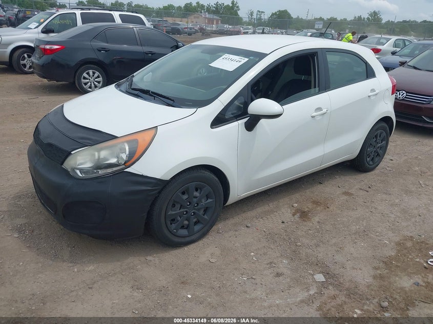 2013 Kia Rio VIN KNADM5A35D6224330 IAAI salvage auction — NORMAL WEAR, Original (Ohio), sold $725 on 2026-07-09 (photo 2)