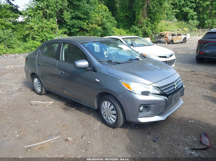 2022 Mitsubishi Mirage VIN ML32FUFJ4NHF05925 IAAI salvage auction — REAR END, Salvage Title, sold $1,950 on 2026-07-28 (photo 1)