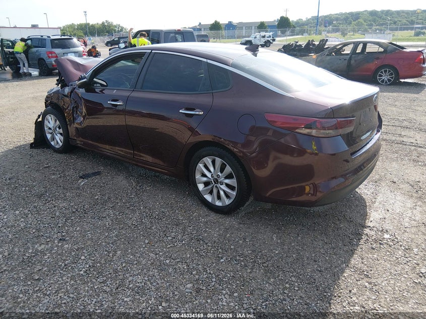 2018 Kia Optima VIN 5XXGT4L33JG254918 IAAI salvage auction — FRONT END, Salvage (Missouri), sold $175 on 2026-07-21 (photo 3)