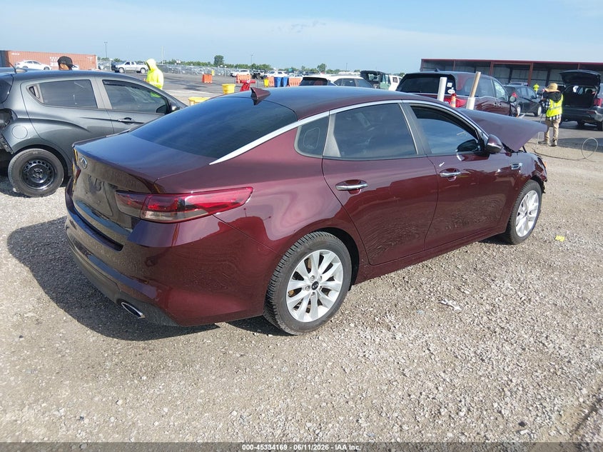 2018 Kia Optima VIN 5XXGT4L33JG254918 IAAI salvage auction — FRONT END, Salvage (Missouri), sold $175 on 2026-07-21 (photo 4)