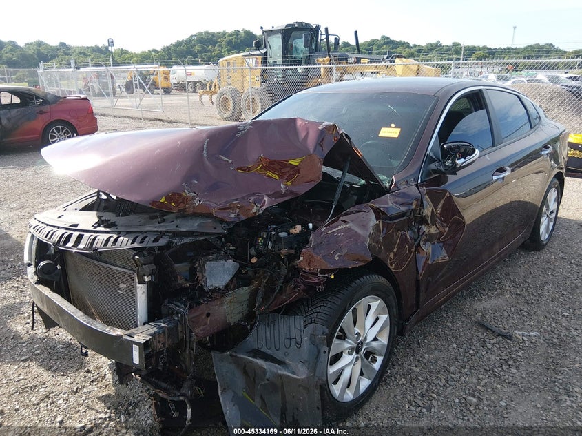 2018 Kia Optima VIN 5XXGT4L33JG254918 IAAI salvage auction — FRONT END, Salvage (Missouri), sold $175 on 2026-07-21 (photo 6)